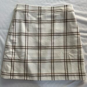 J Crew plaid wool mini skirt, size 4, BNWT